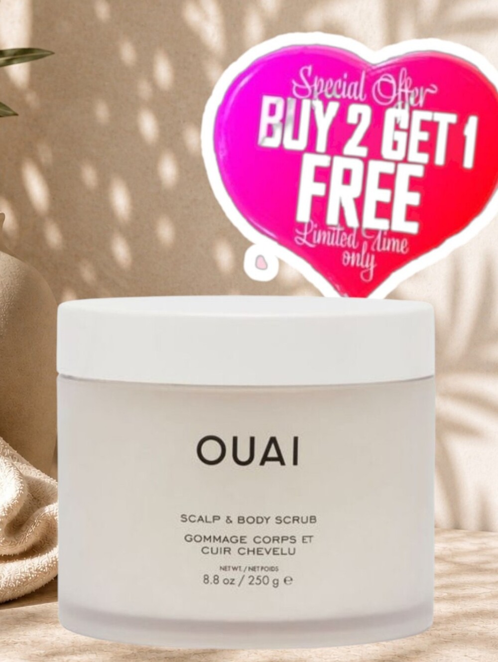 Ouai Melrose Place Scented Scalp and Body Scrub - NEW, FULL SIZE